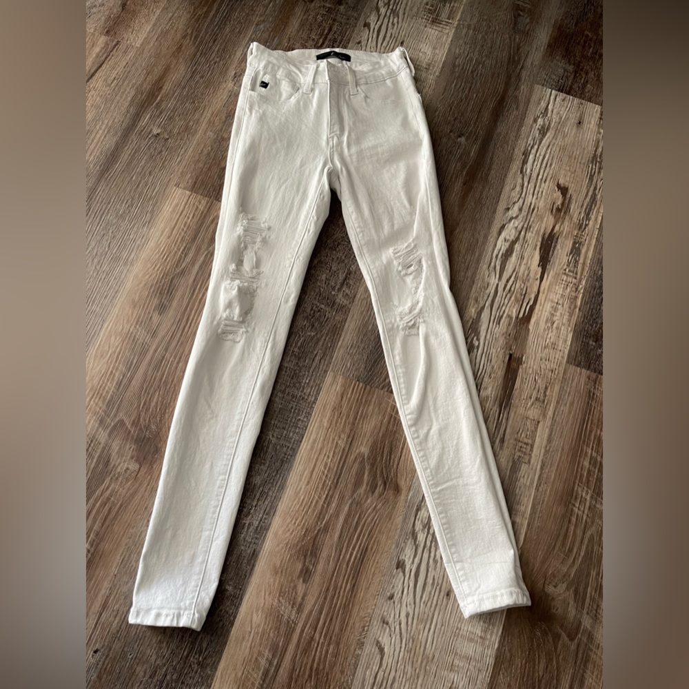 White Kancan ripped jeans
